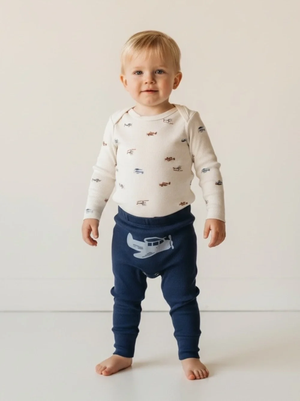 Carter's Gray, Navy and Cream Co-Pilot Matching Set